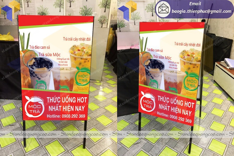 Sản xuất standee theo yêu cầu