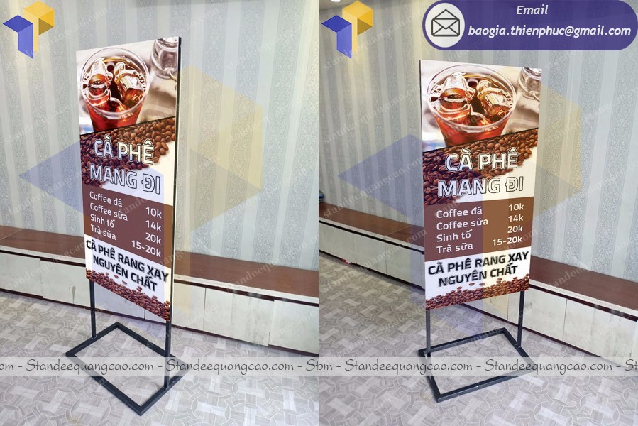 Standee hai mặt