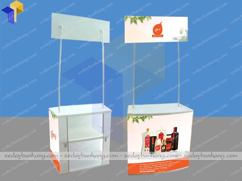 booth nhựa sampling